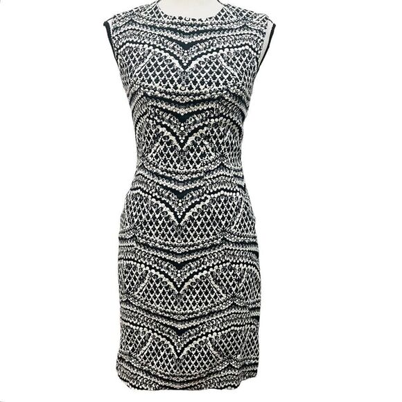 Diane Von Furstenberg DVF Pentra Jacquard Sleeveless dress size 4 - Picture 4 of 11